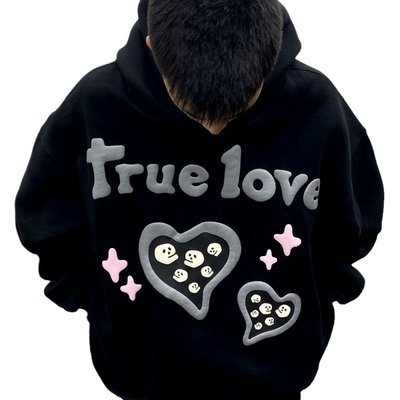 Unisex Men's Hoodies Customized Labels Hooded Cotton Fleece Pullover with 3D Puff Print - Image 5