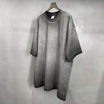 Vintage Distressed Heavyweight Cotton Blank Oversized T Shirt Men with 1000 Quantity