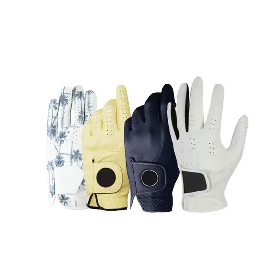 Wholesale Custom Logo White Sheepskin Golf Gloves for Men – Adjustable Hook & Loop Strap, Outdoor Use, Premium Personalized Golf Gloves - Image 2