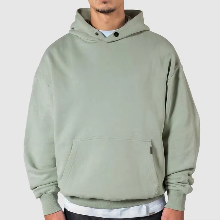 Wholesale Design Men'S Hoodie High Weight Puff Printing Logo Oversized Streetwear Pullover Vintage Hoodies for Men