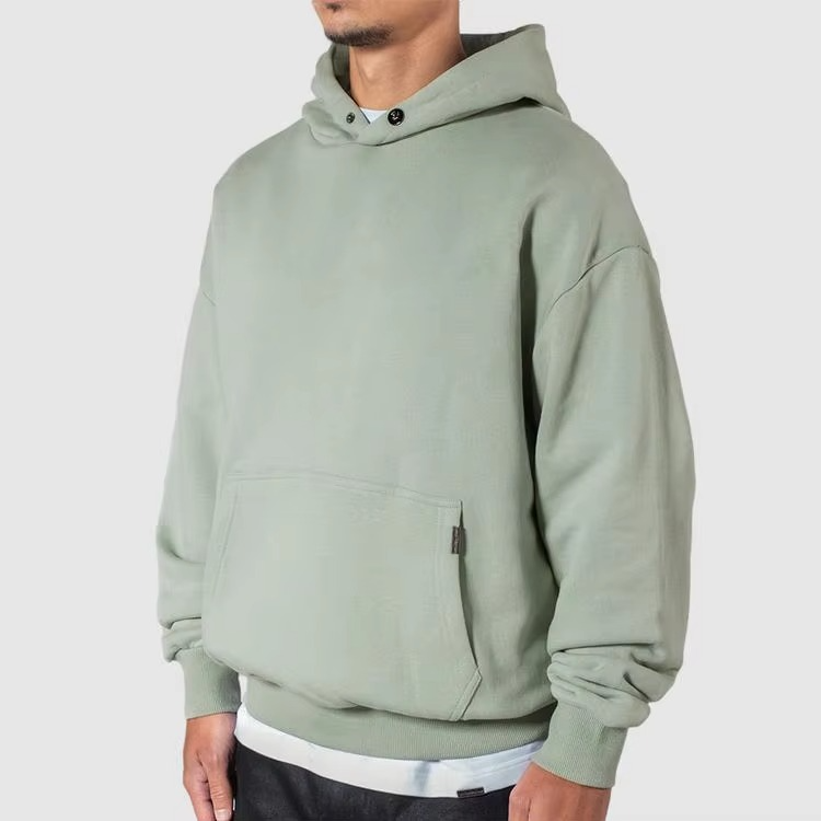 Wholesale Design Men'S Hoodie High Weight Puff Printing Logo Oversized Streetwear Pullover Vintage Hoodies for Men - Image 2