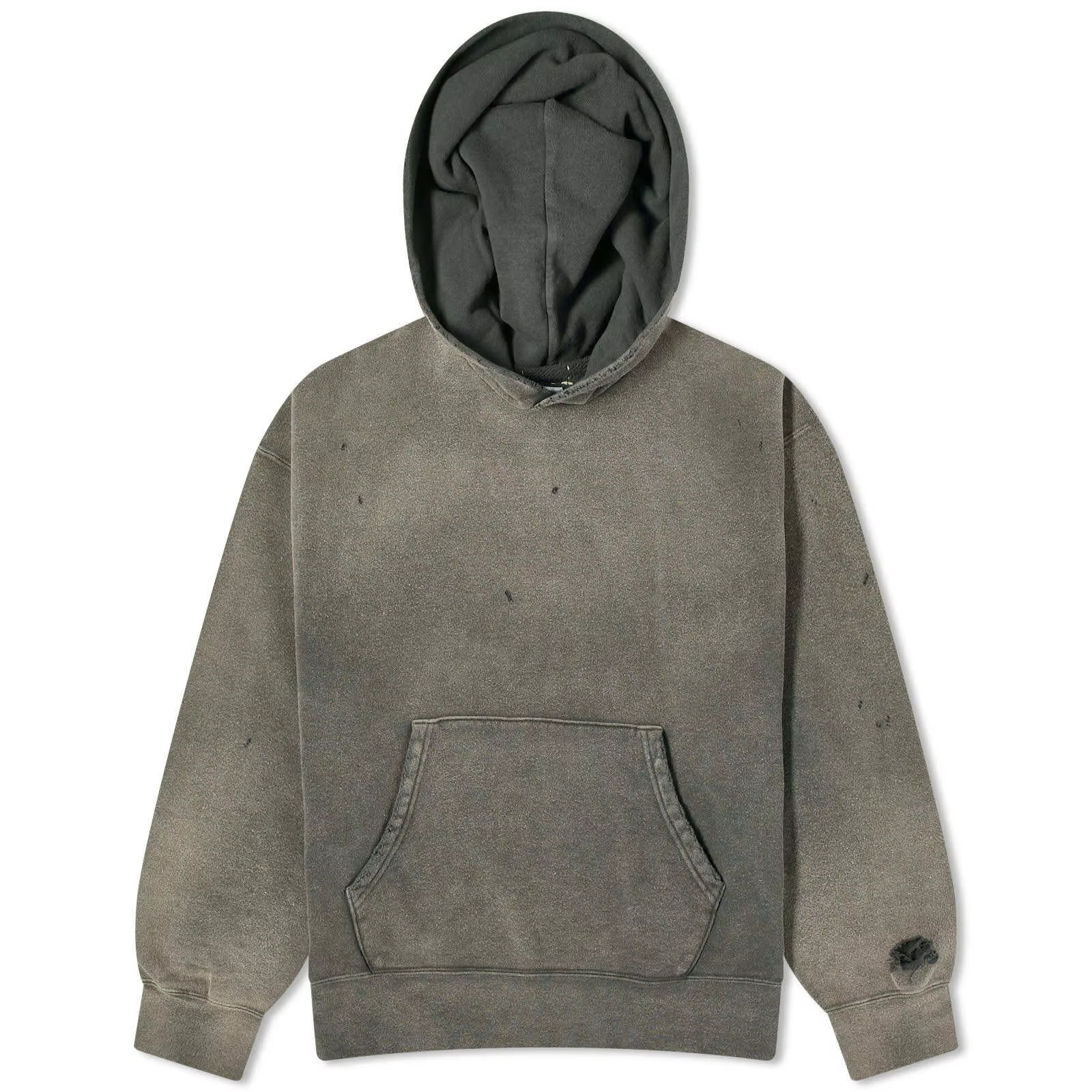 Wholesale Men'S Hoodie Heavyweight Oversized Streetwear Pullover Vintage Acid Washed Cropped Distressed Hoodie for Men
