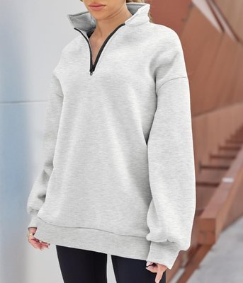 Winter Season Women'S Long Sleeve Zip Up Hoodies Women Half Zip Up Printed Design - Image 2